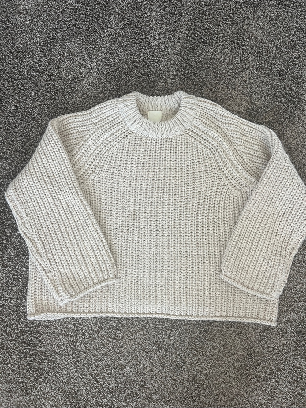 H&M Chunky Crewneck Sweater - Off-White